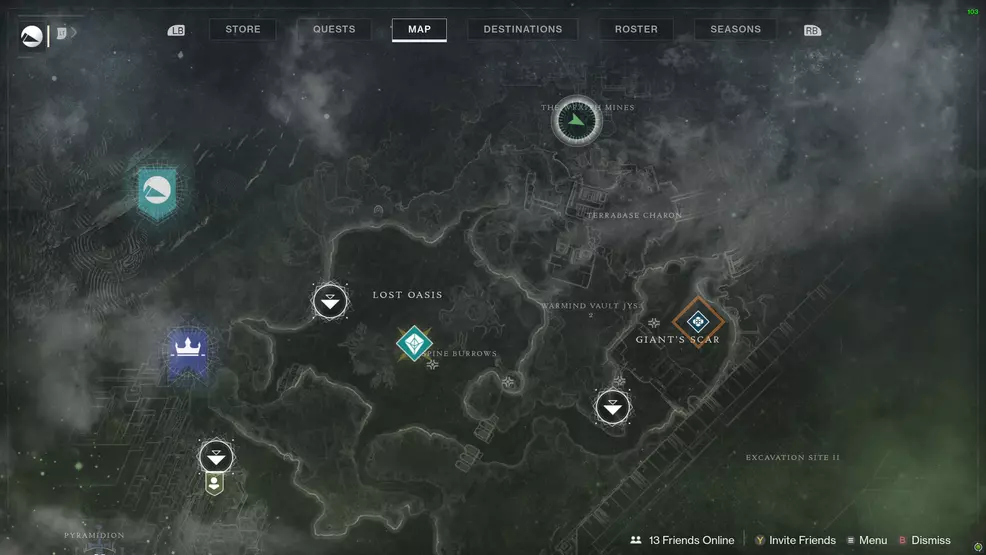 Destiny 2 Savanthuns Eyes Io Wraith Mines map