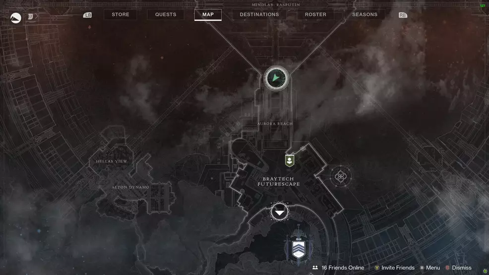 Destiny 2 Savathuns Eyes Mars Mindlab Rasputin map