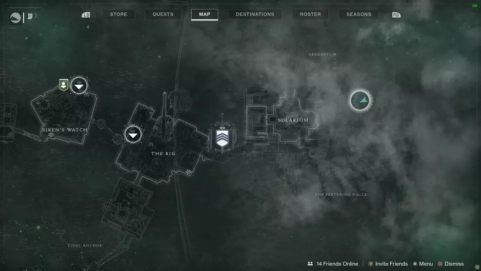 Destiny 2 Savathuns Eyes Titan Arboretum map