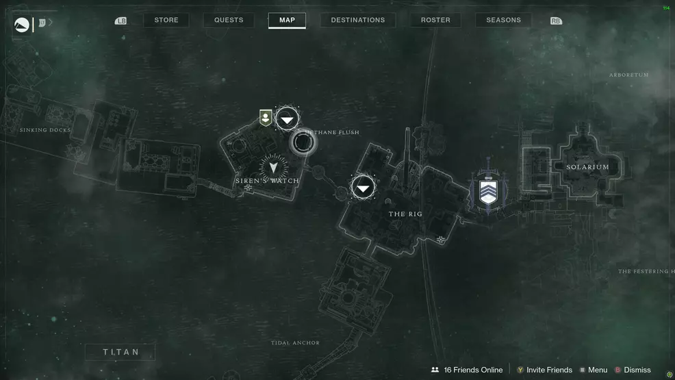 Destiny 2 Savanthuns Eyes Titan Methane Flush map