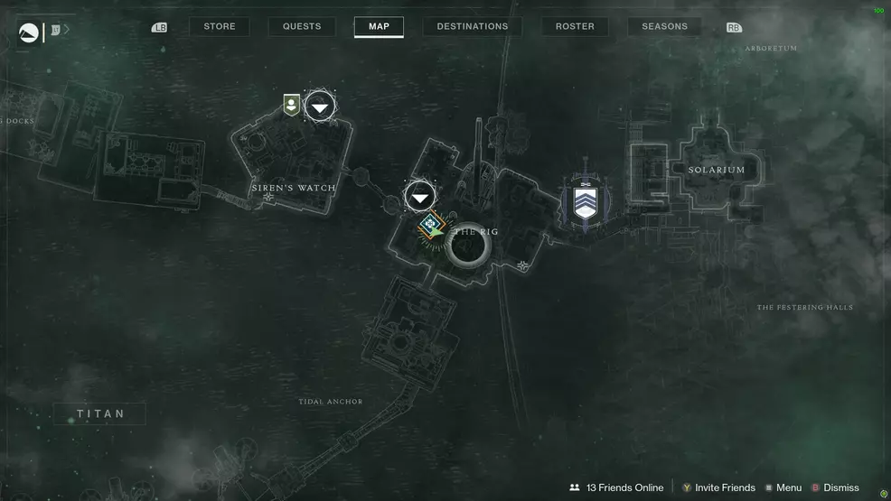 Destiny 2 Savanthuns Eyes Titan The Rig 1 map