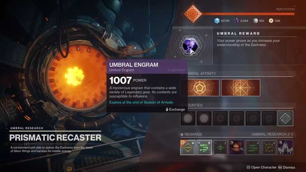 Umbral Engram Destiny 2