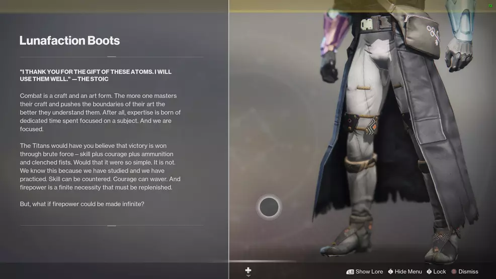 destiny 2 lunafaction boots lore