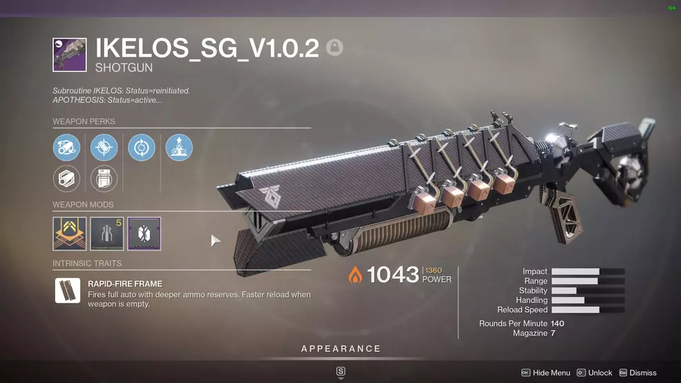 destiny 2 season of arrivals god rolls IKELOS Shotgun