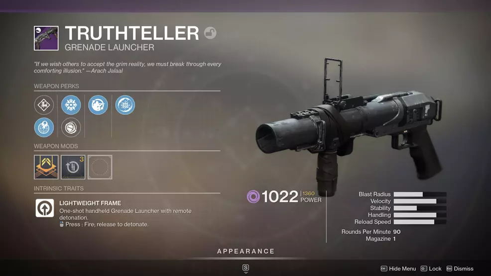 destiny 2 season of arrivals god rolls truthteller