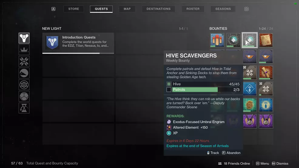 Exodus Preparation rewards destiny 2
