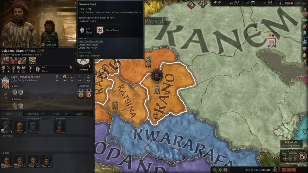 The vast complexity of Crusader Kings 3 means engaging my deceased husband's son in short war, taking his mother prisoner, and ransoming her back for a forced alliance is just part of a day's work in statecraft.