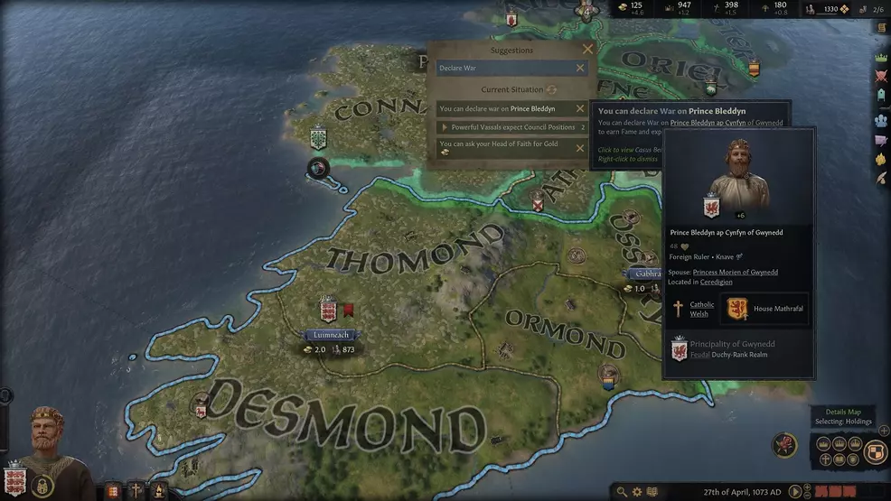 Issues and tooltips systems in Crusader Kings 3 pretty much ensure that you'll never be completely stumped about what's going on or where to go next.