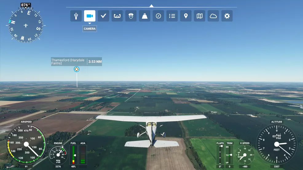 Hide HUD Microsoft Flight Simulator 2020