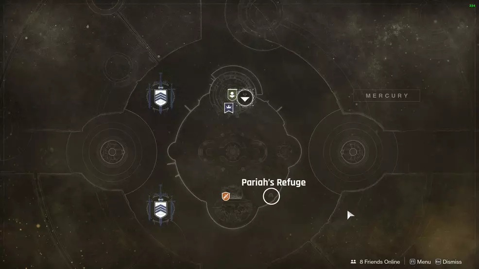 Mercury Lost Sectors Destiny 2