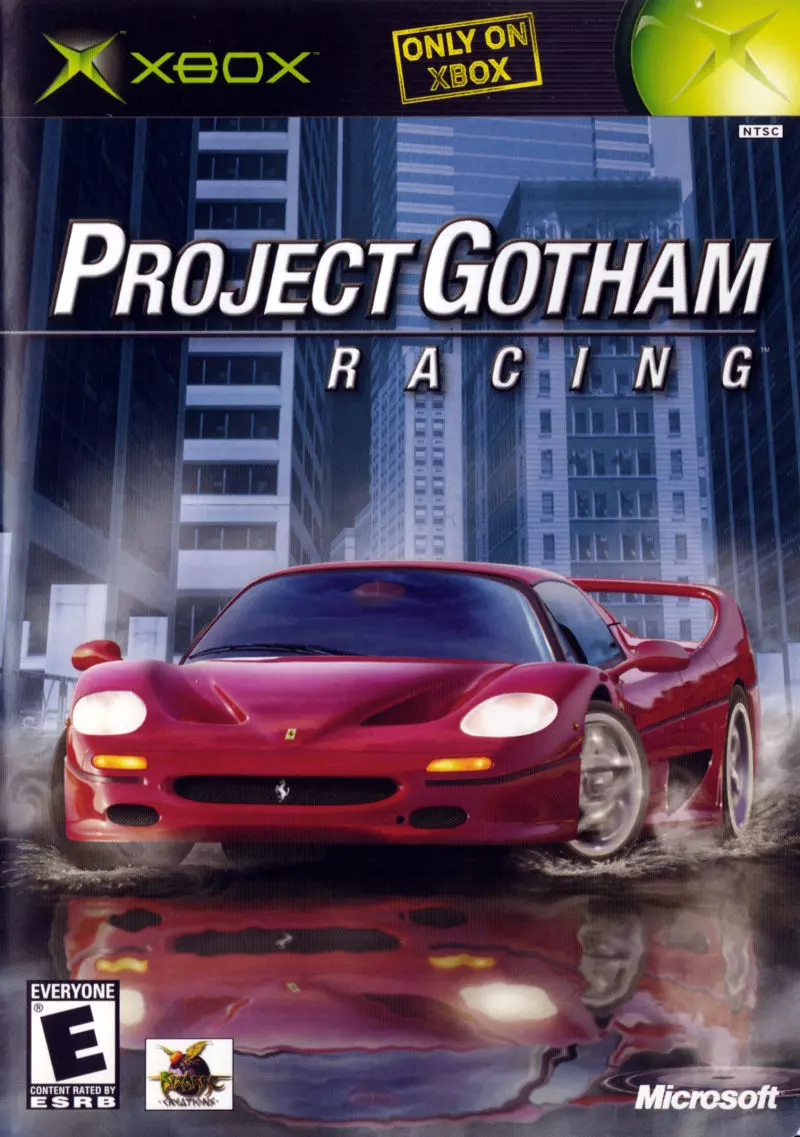 Box artwork for Project Gotham Racing.