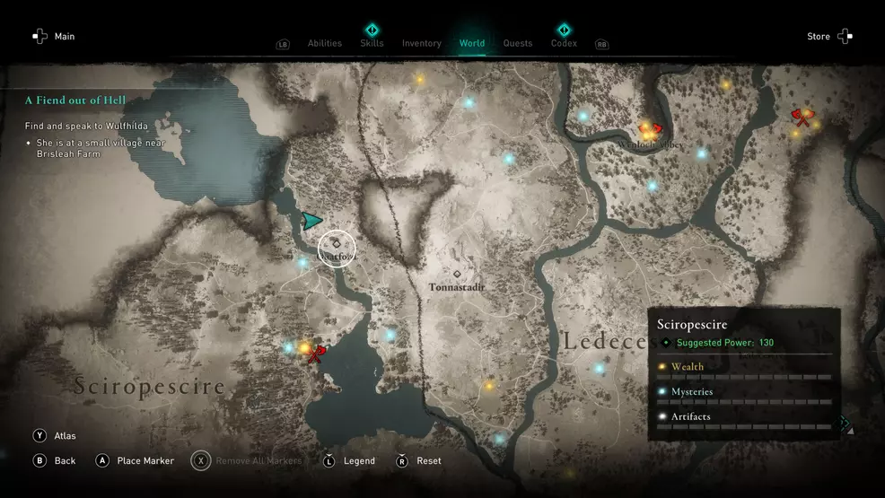 Order of the Ancients locations - AC Valhalla - The Dart