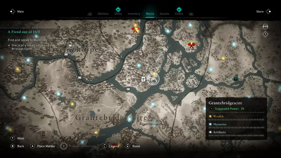 Order of the Ancients locations - AC Valhalla - The Scabbard