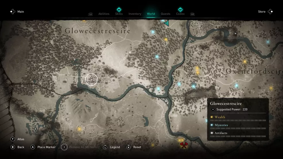 Order of the Ancients locations - AC Valhalla - The Vellum