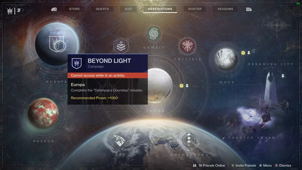 destiny 2 beyond light darkness's doorstep