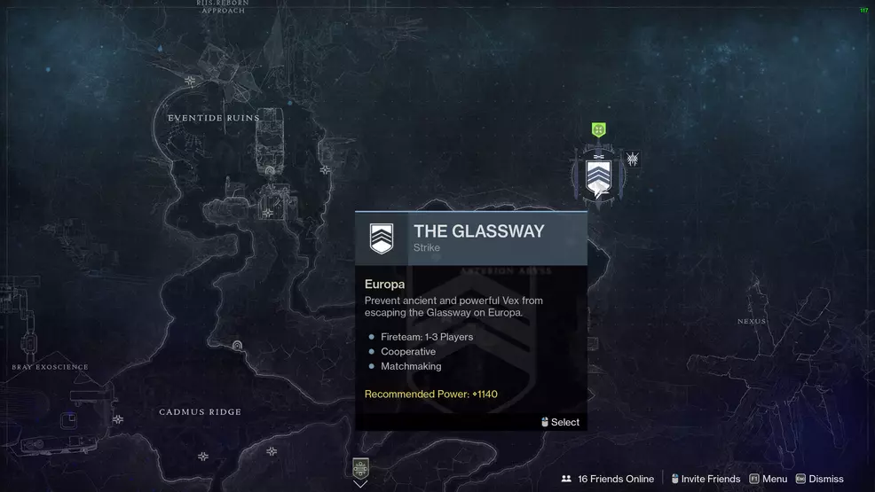 destiny 2 beyond light the glassway strike