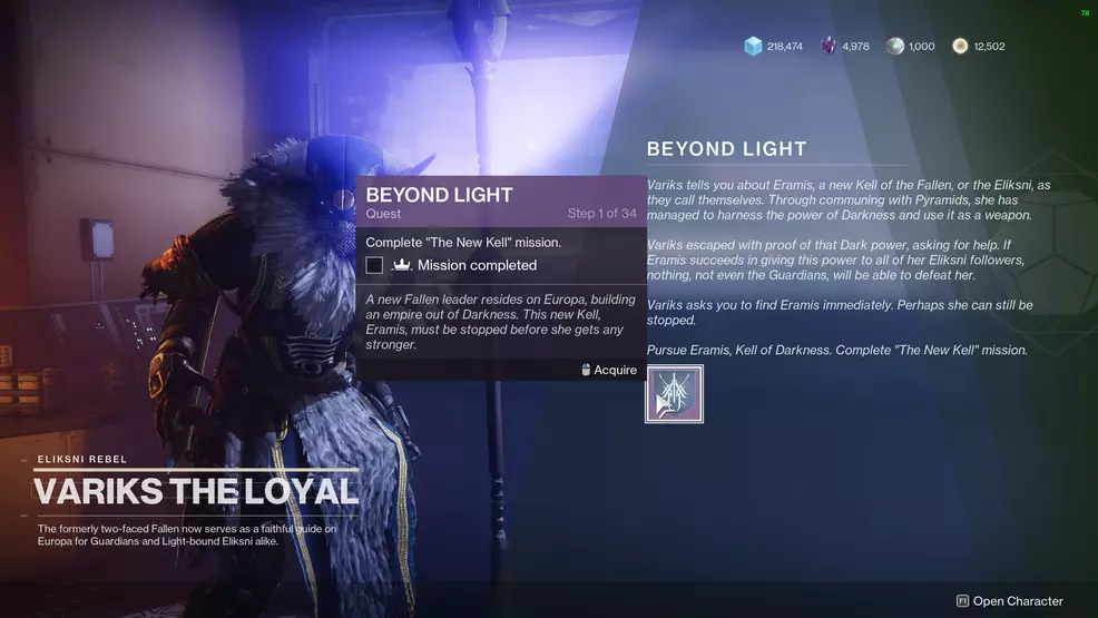 destiny 2 beyond light the new kell