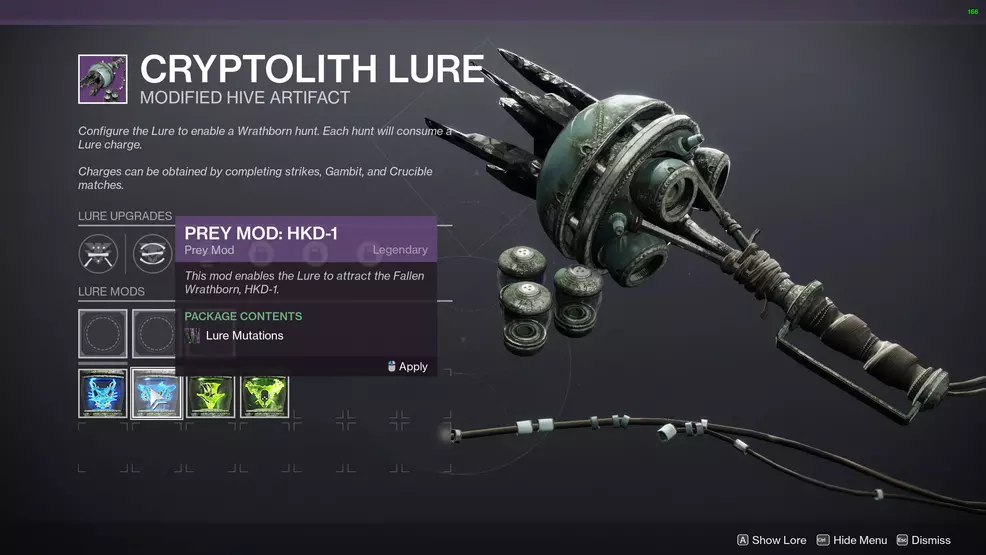 destiny 2 farm lure mods mutations