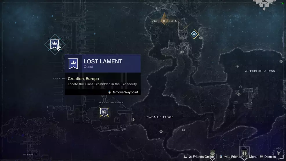 destiny 2 find giant exo head