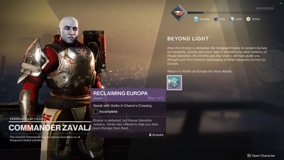 destiny 2 reclaiming europa quest