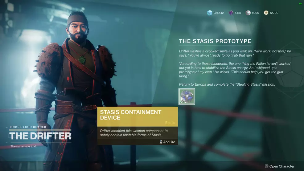 destiny 2 the stasis prototype