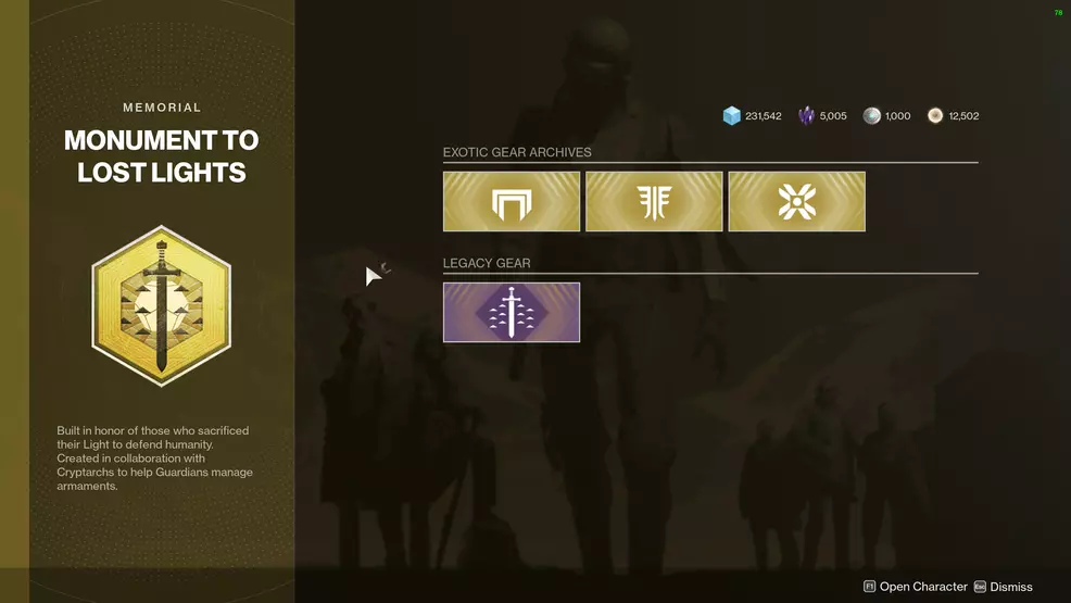 destiny 2 monument of lost light exotic cipher