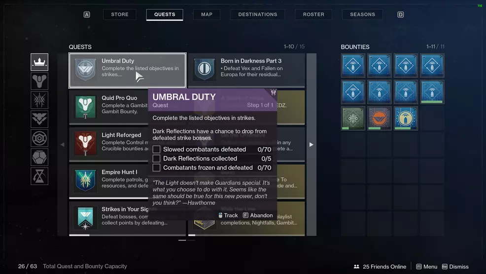 destiny 2 vanguard fragment quest