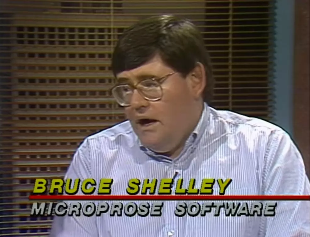 A shot of Bruce Shelley from a popular computer program (as in, a TV program about computers) that focused on games.
