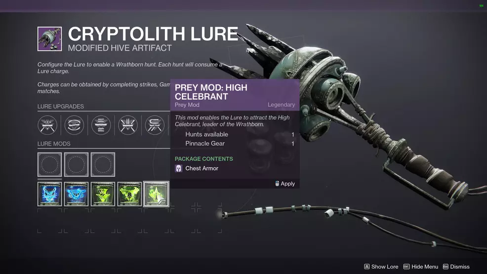 destiny 2 ascendant hunter configure the lure