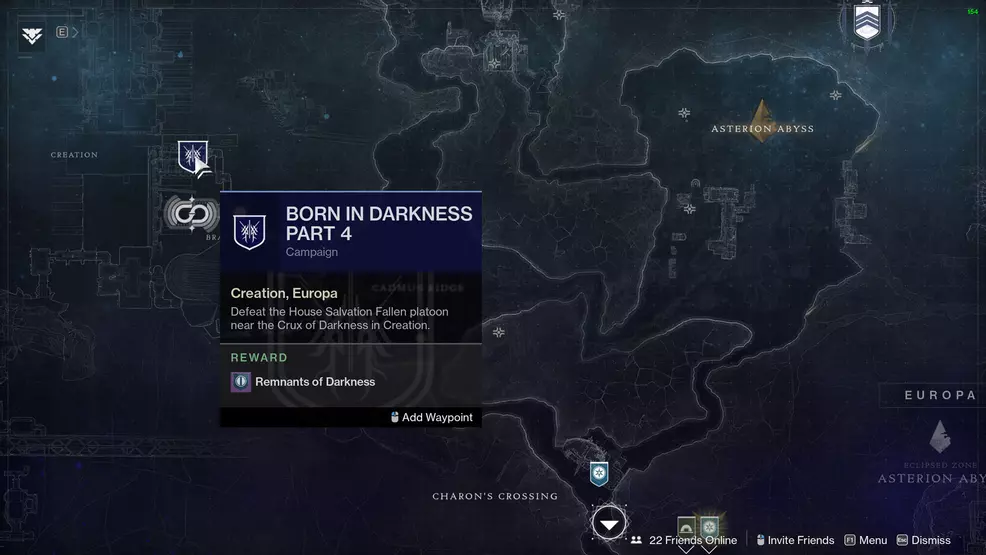 destiny 2 born in darkness part 4 step 3 House Salvation