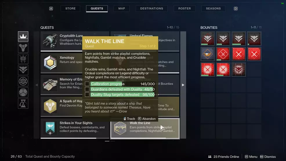 destiny 2 walk the line duality catalyst