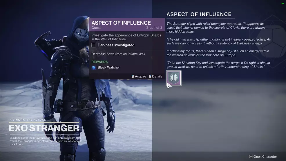 destiny 2 aspect of influence