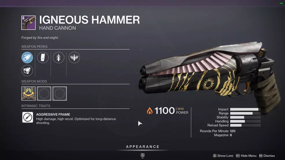 destiny 2 igneous hammer god roll