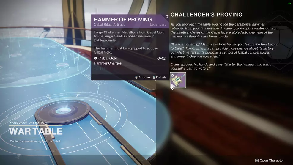 destiny 2 season of the chosen HELM Hammer of Proving