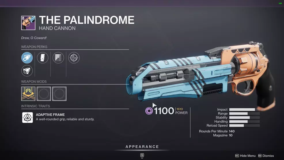 destiny 2 the palindrome god rolls