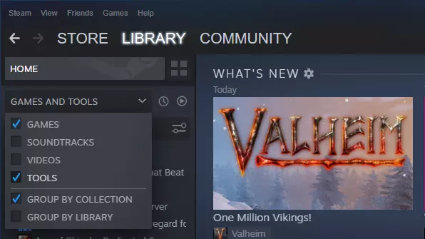 valheim dedicated server steam library