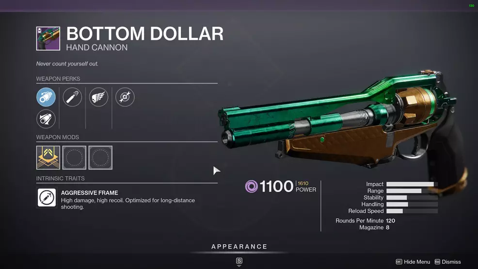 destiny 2 bottom dollar