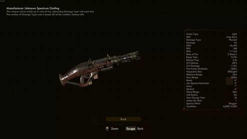 Spectrum Gatling - The Outer Worlds: Murder on Eridanos | Shacknews