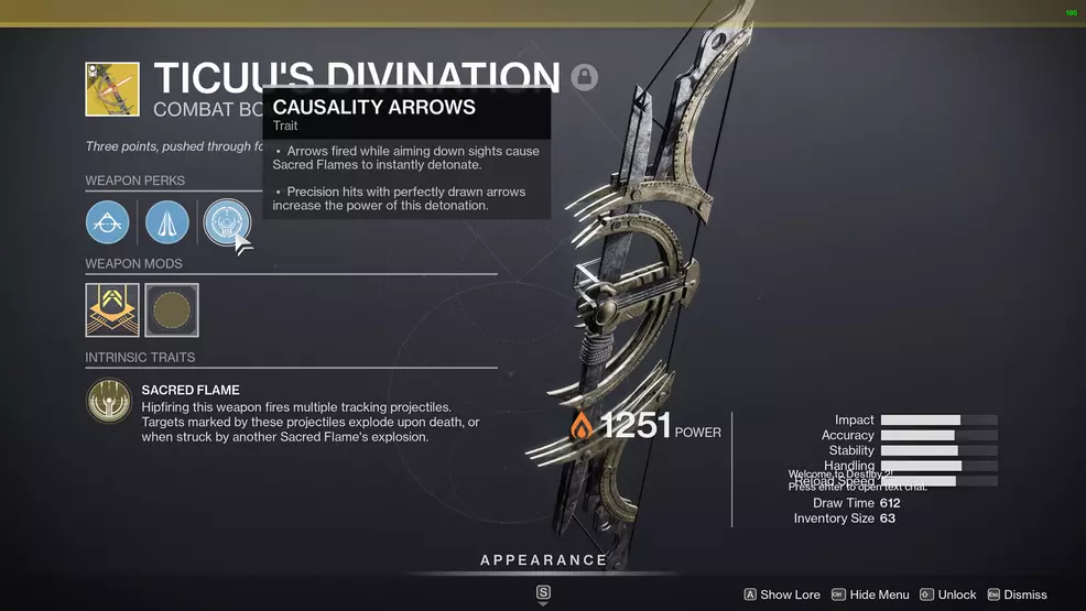 destiny 2 ticuus divination perks