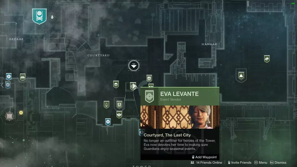 destiny 2 where to find Eva Levante