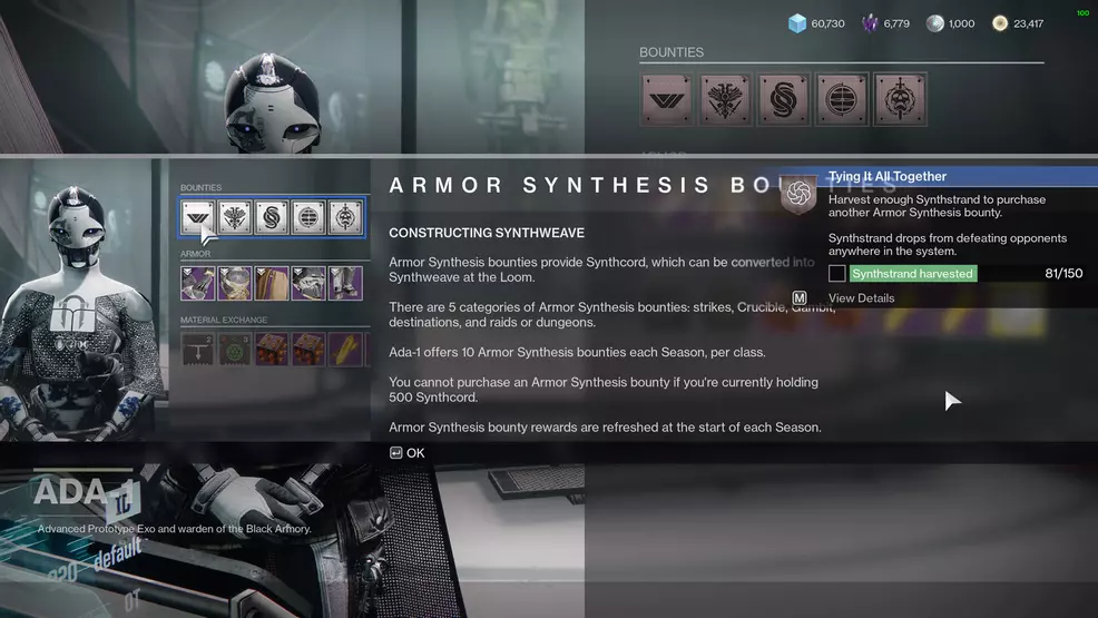 destiny 2 tying it all together get synthstrand