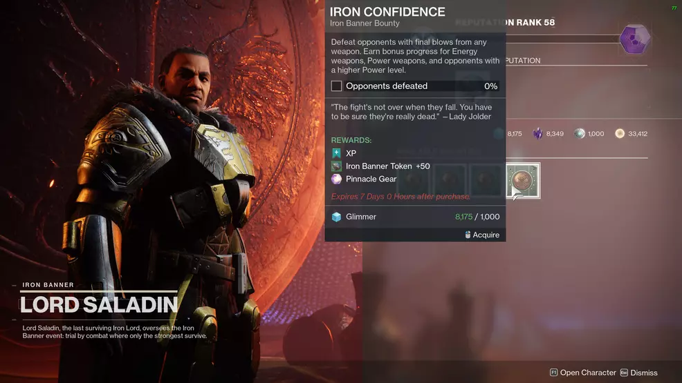 destiny 2 iron banner season 14 bounties iron confidence