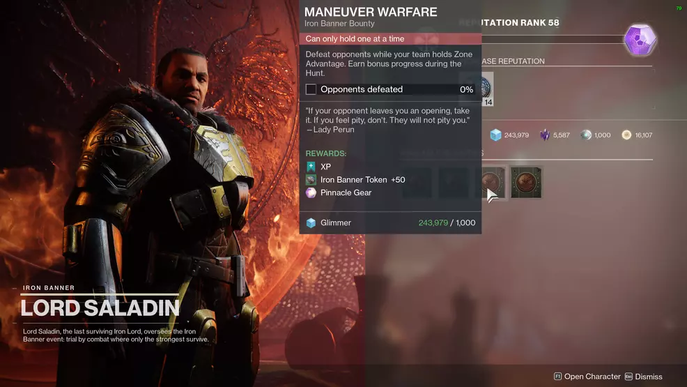 destiny 2 iron banner season 14 bounties maneuver warfare