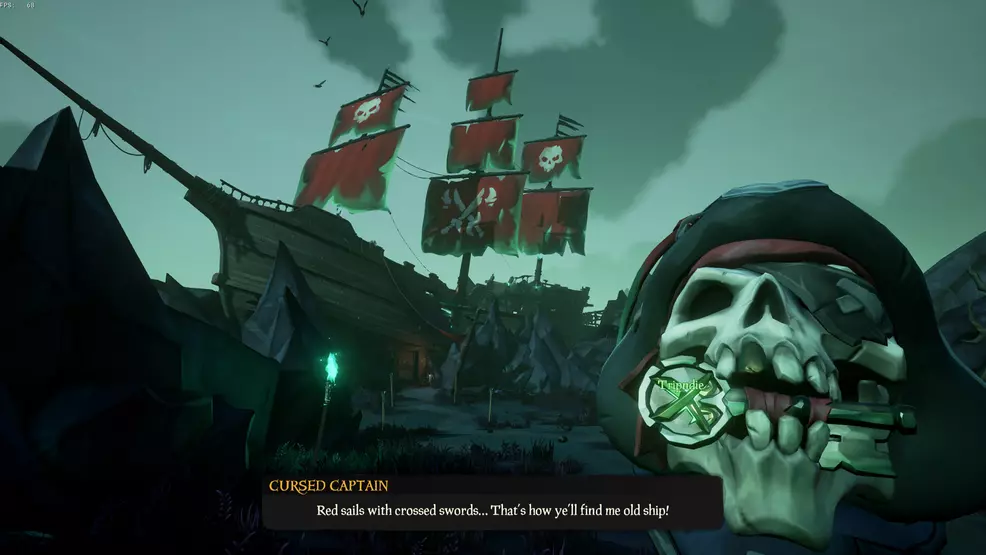 sea of thieves a pirates life ship with red sails