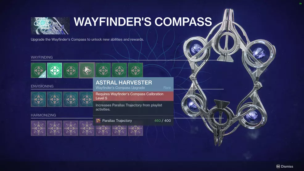 destiny 2 what is parallax trajectory used for