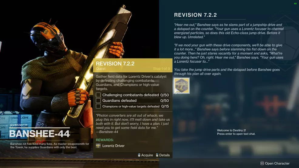 destiny 2 revision 7.2.2 quest