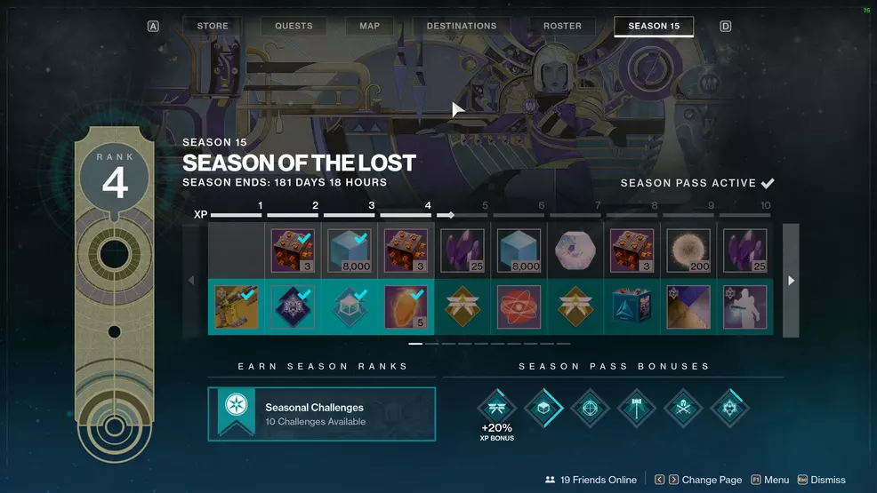 destiny 2 season of the lost end date