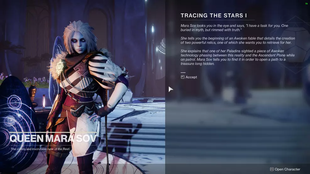 destiny 2 tracing the stars