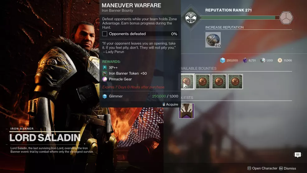 Iron Banner Season 15 Maneuver Warfare