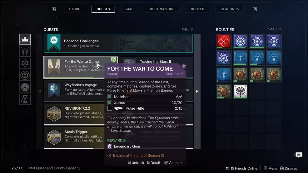 Iron Banner Season 15 Quest Step 2